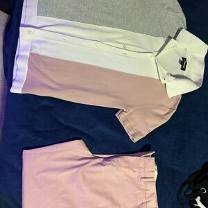 Express Men's Color Block Dress Shirt